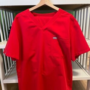 Men's FIGS Pop red scrub